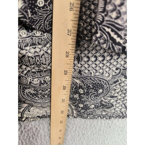 Asos Paisley Print Fringe Shirt Top Tunic Regular Fit Long Sleeve Women's Medium - Picture 8 of 12